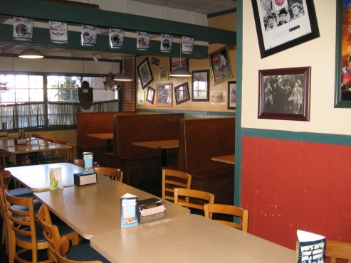 Dining room of the Long Beach restaurant