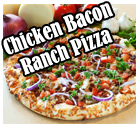 The Chicken Bacon Ranch pizza...is water-wateringly delicious!