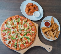 Pizza, Wedges, Wings