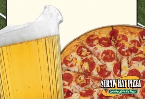 Beer and pizza